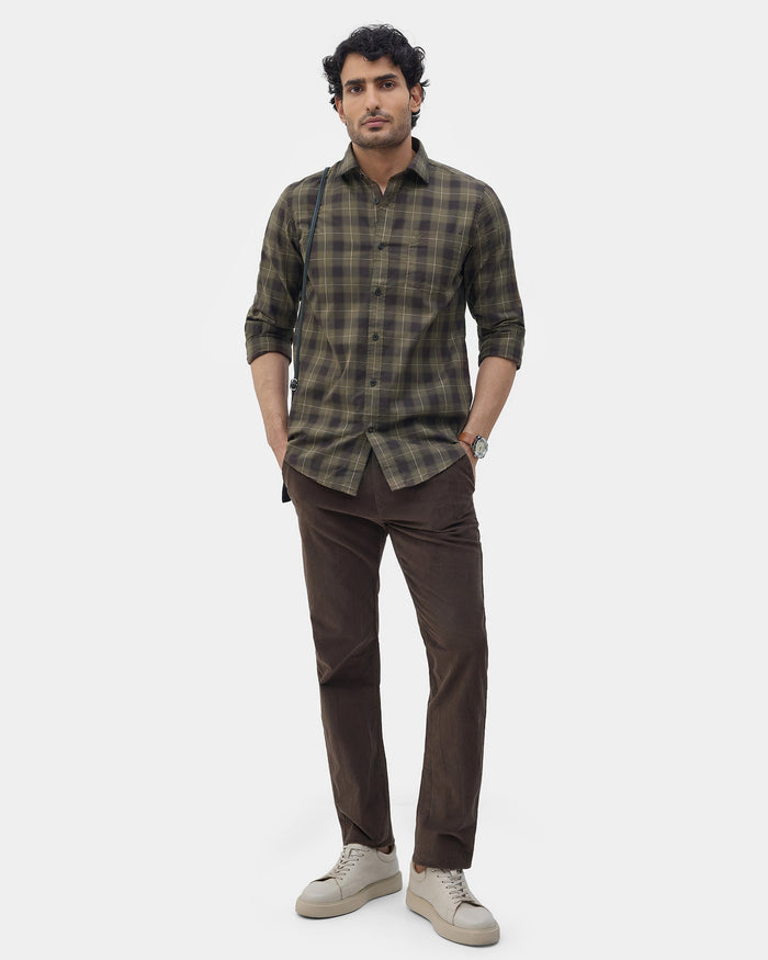 Olive Check Shirt - Wolfer