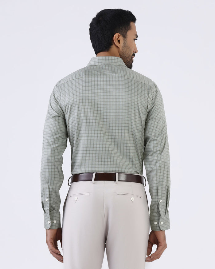 Olive Non Iron Check Shirt - Episode