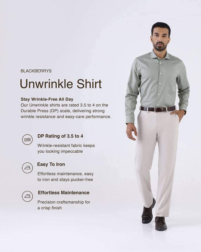 Olive Non Iron Check Shirt - Episode