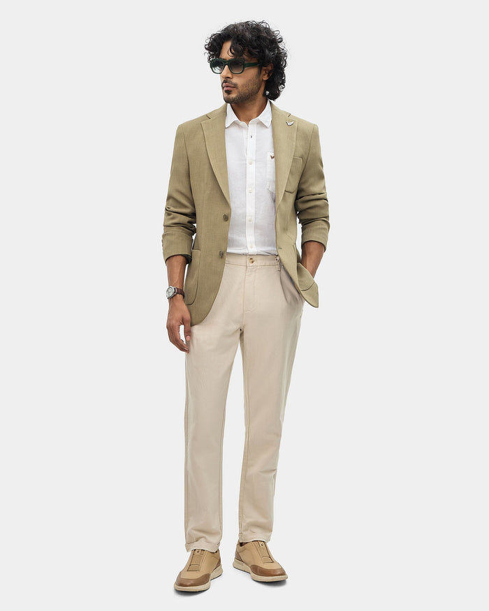 Olive Solid Blazer - Rafferty