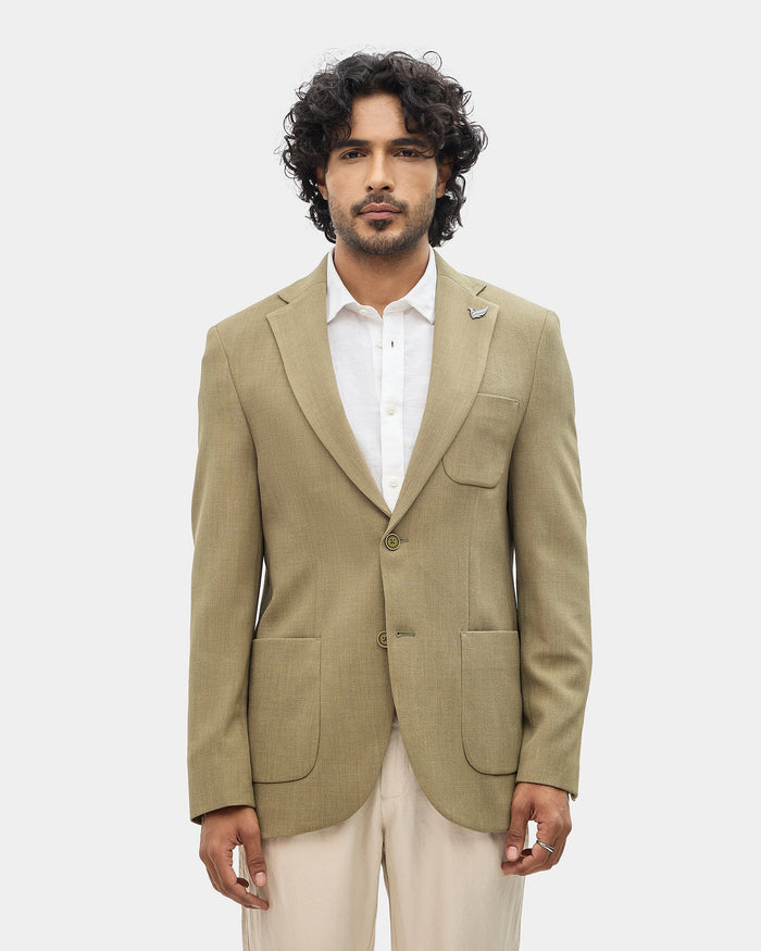 Olive Solid Blazer - Rafferty