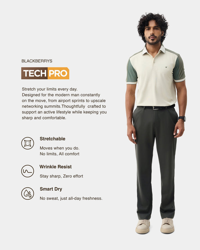 Olive TechPro Solid Trouser - Explorer