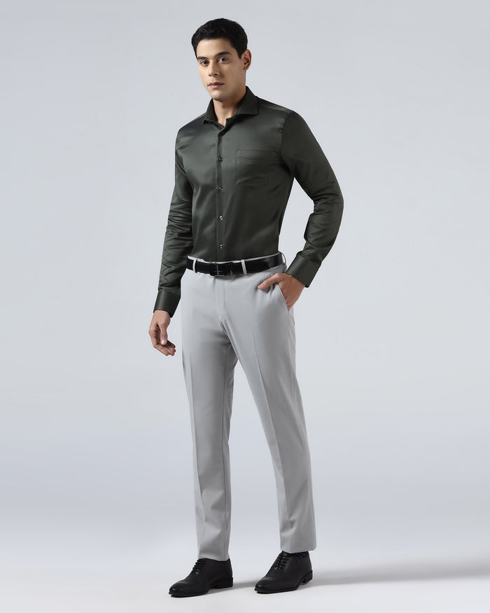 Olive Textured Shirt - Aspen