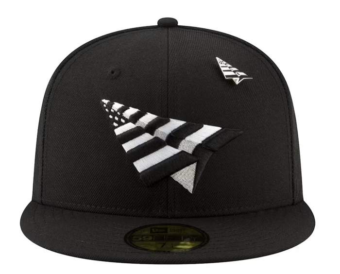 Paper Plane - The Original 59Fifty Fitted Hat W/ Green Undervisor - Clique Apparel