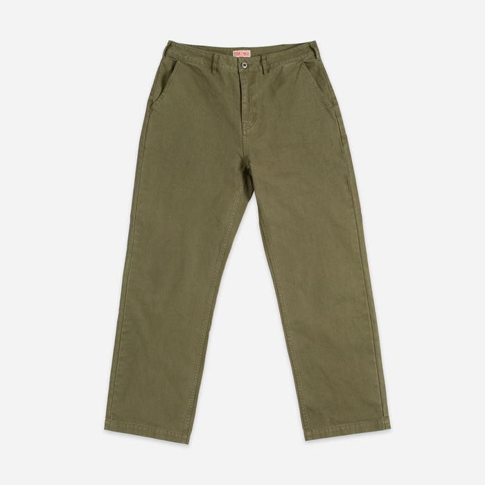 PATCH POCKET CANVAS PANT - MILITARY GREEN