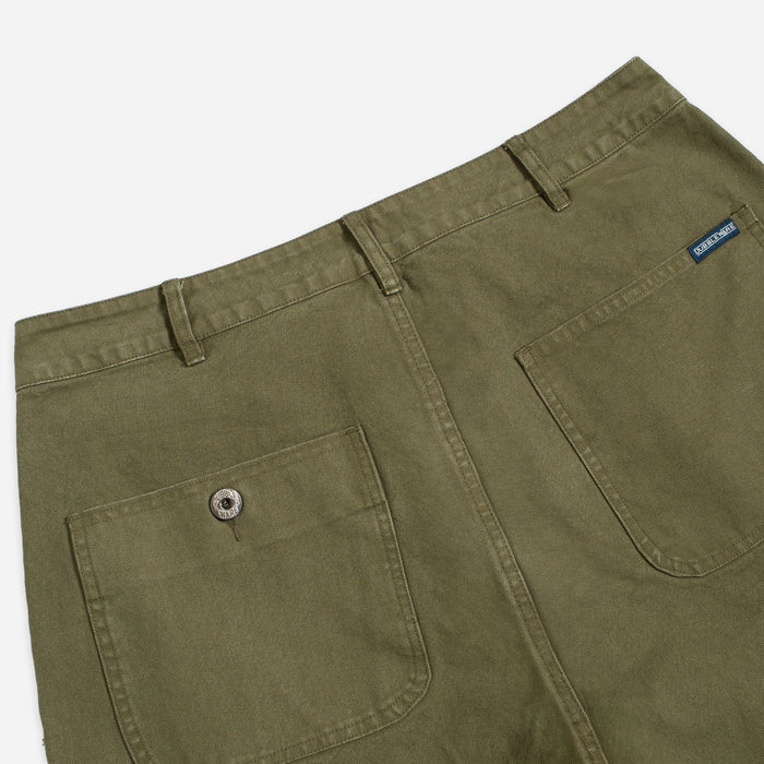 PATCH POCKET CANVAS PANT - MILITARY GREEN
