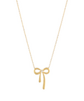 pearl bow necklace