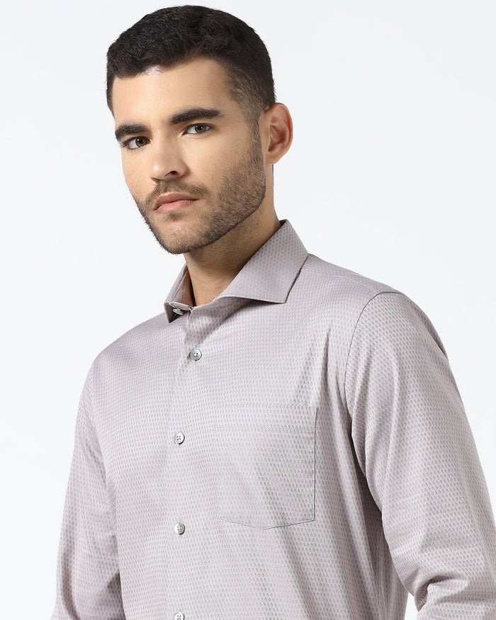 Peach Jacquard Shirt - Pedro