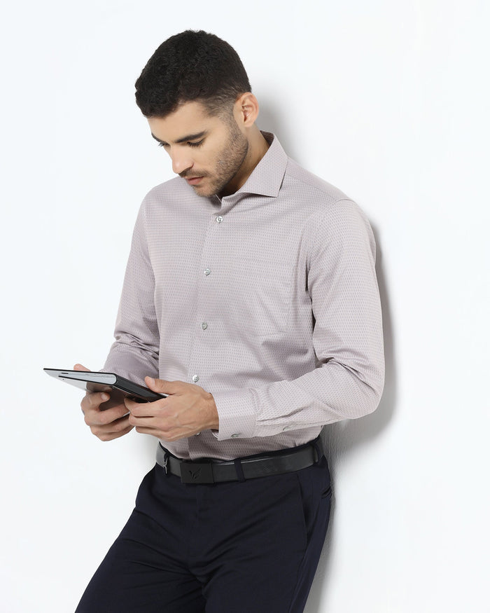 Peach Jacquard Shirt - Pedro