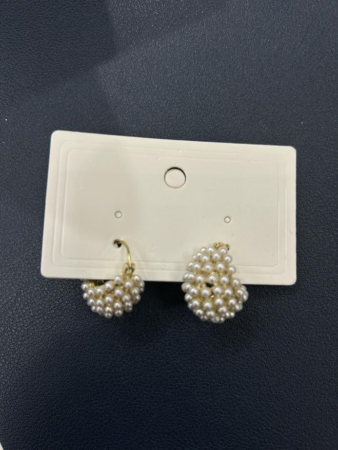 Pearl Huggie Earrings