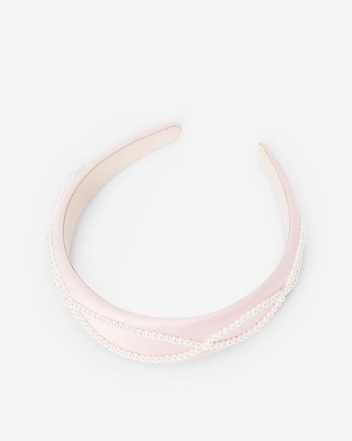 Pearl Satin Headband