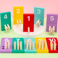 Pierre's Farm Children Digital Numerical Wooden Plunger