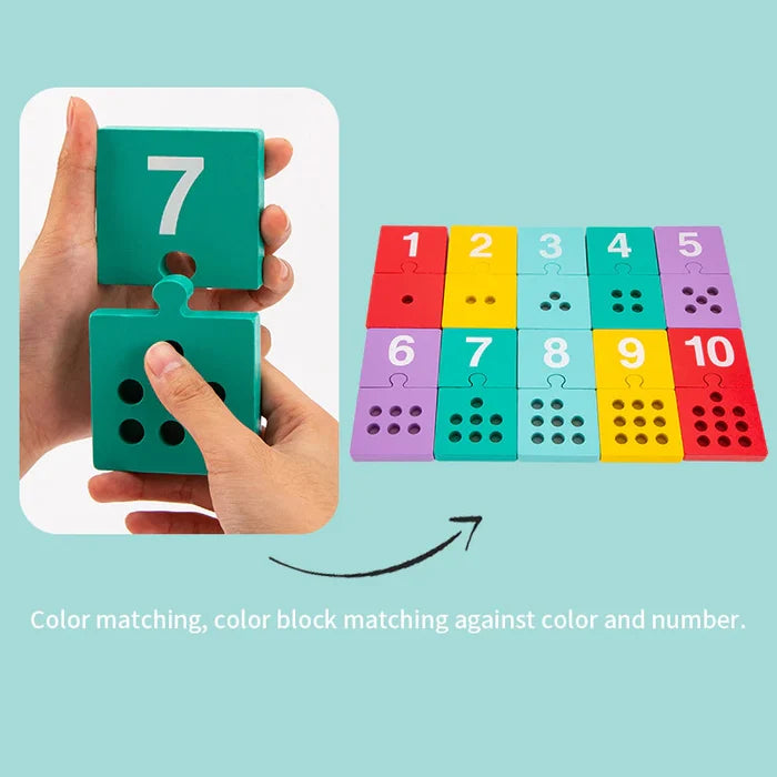 Pierre's Farm Children Digital Numerical Wooden Plunger