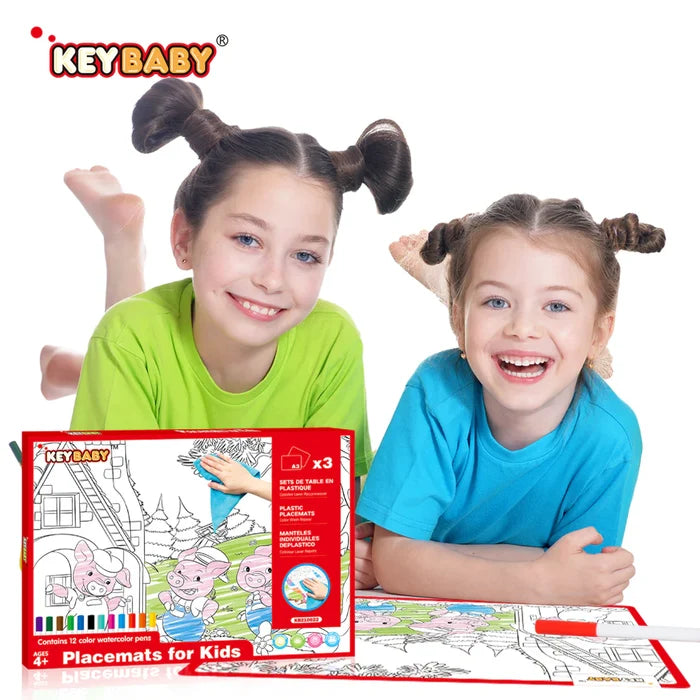 Pierre's Farm Drawing Placemats