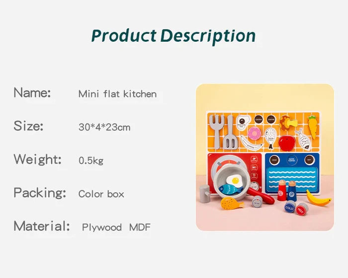 Pierre's Farm Mini Kitchen Wooden Set