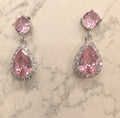 Pink Teardrop Earring