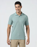 Pista Green Textured Polo - Kim Chum