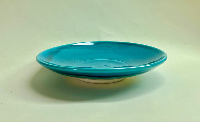 Plate, Handmade Turquoise 11"