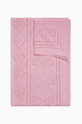Pointelle Throw Blanket - ROSEWOOD