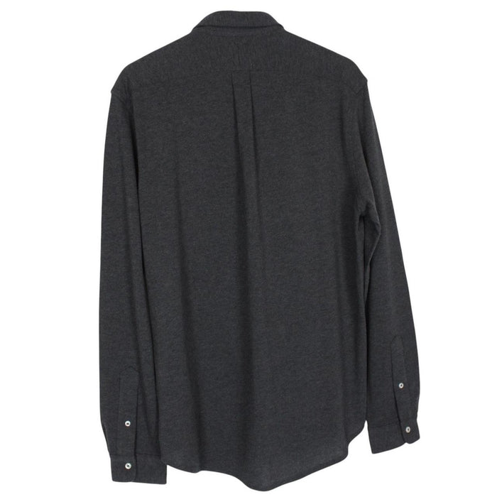 Polo Ralph Lauren Grey Featherweight Mesh Cotton Long Sleeve Shirt