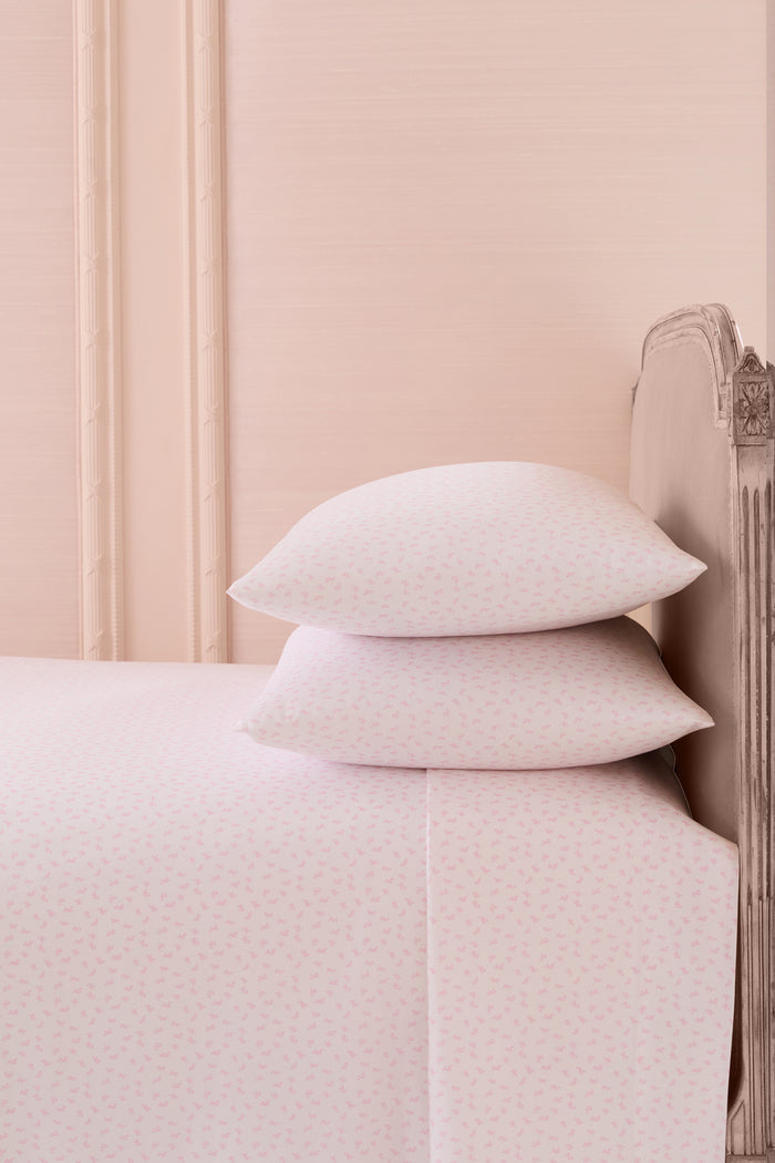 Printed Cotton Sheet Set - BUBBLE PINK