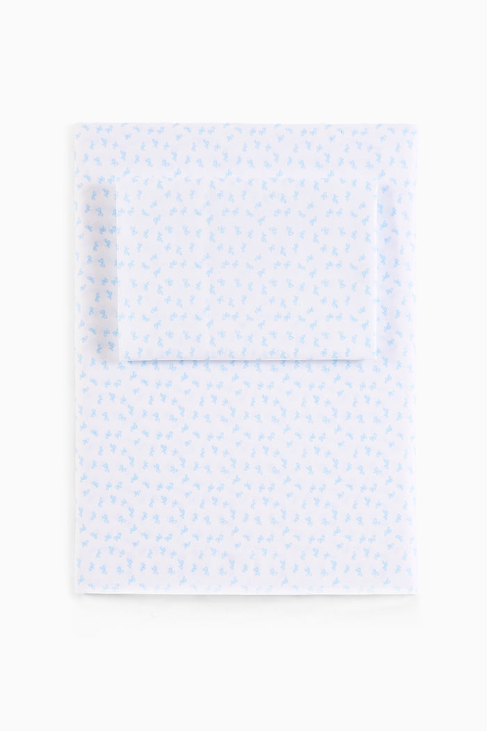 Printed Cotton Sheet Set - SKY