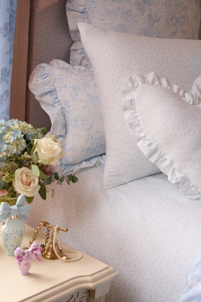 Printed Cotton Sheet Set - SKY