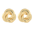 PUFFY EARRING brass