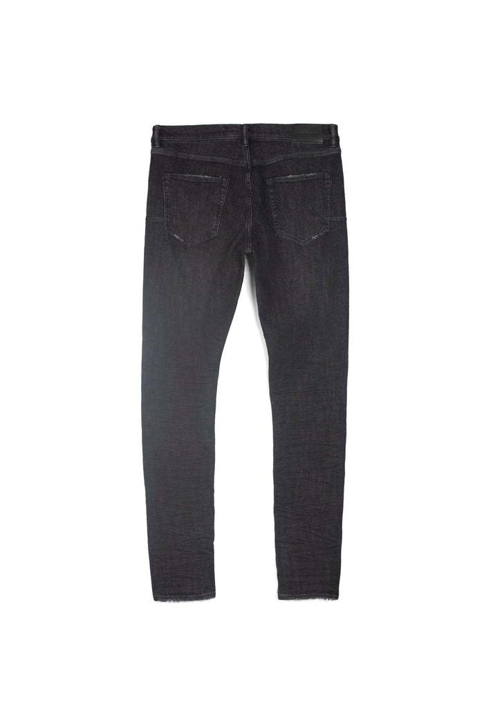Purple - P001 Low Rise Skinny Jean Black Overspray - Clique Apparel