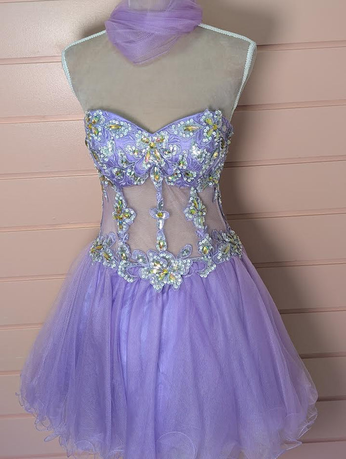 Purple Jewel Corset