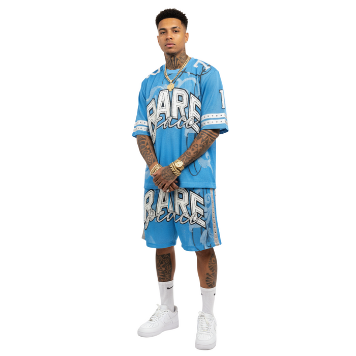 Rare Peace - Mesh  Shorts - Blue - Clique Apparel