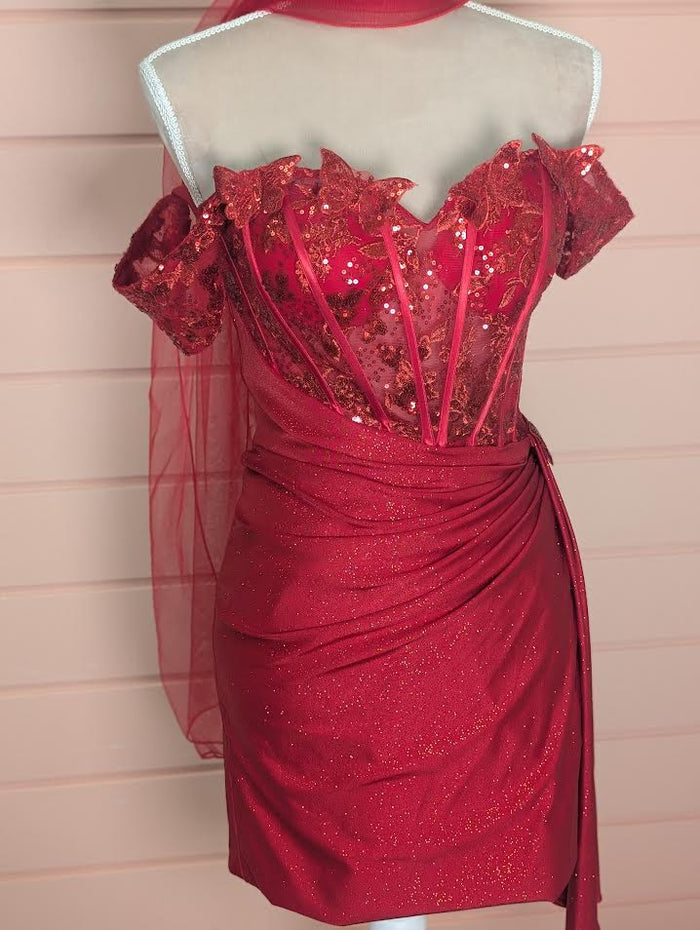 Red Butterfly Corset