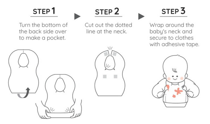Richell Disposable Toddler Bib