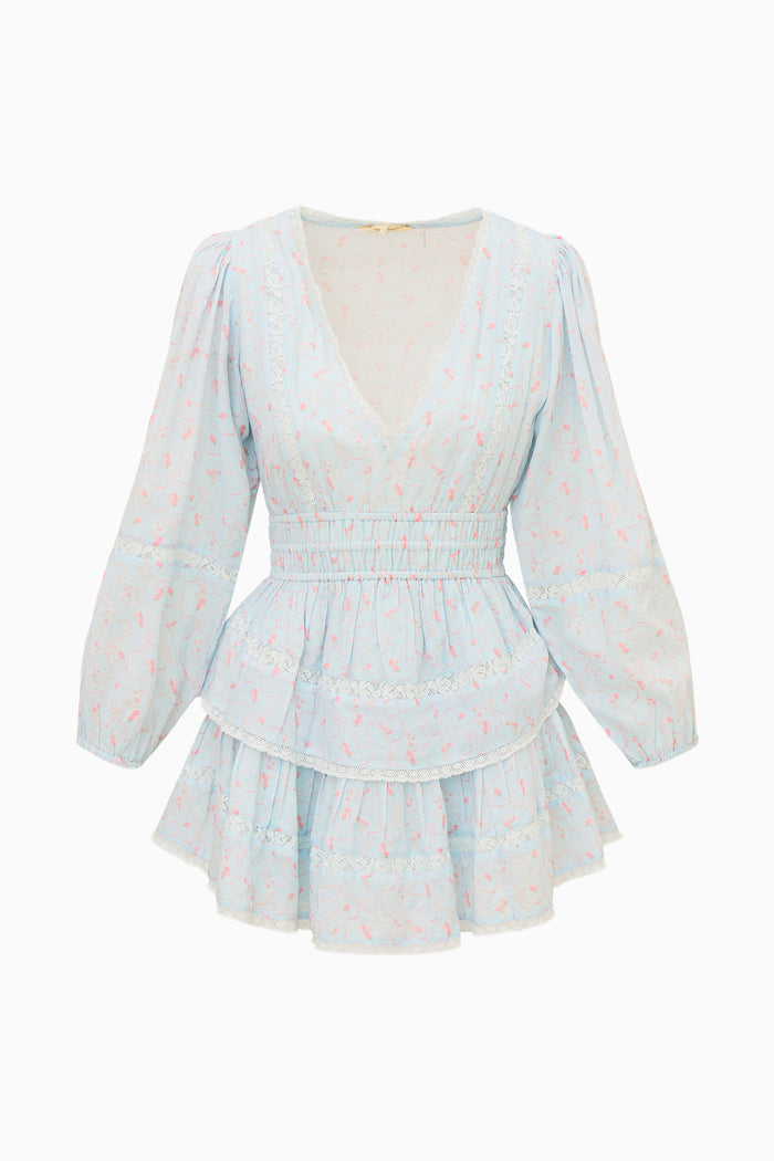 Rosamina Cotton Long Sleeve Mini Dress