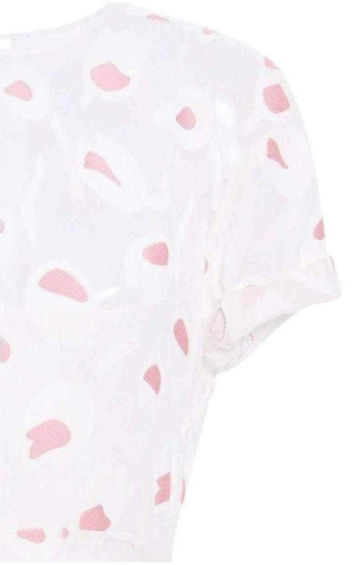 Nina Ricci Rose Pivoine And Natural Floral Silk Blend Dress - Runway Catalog
