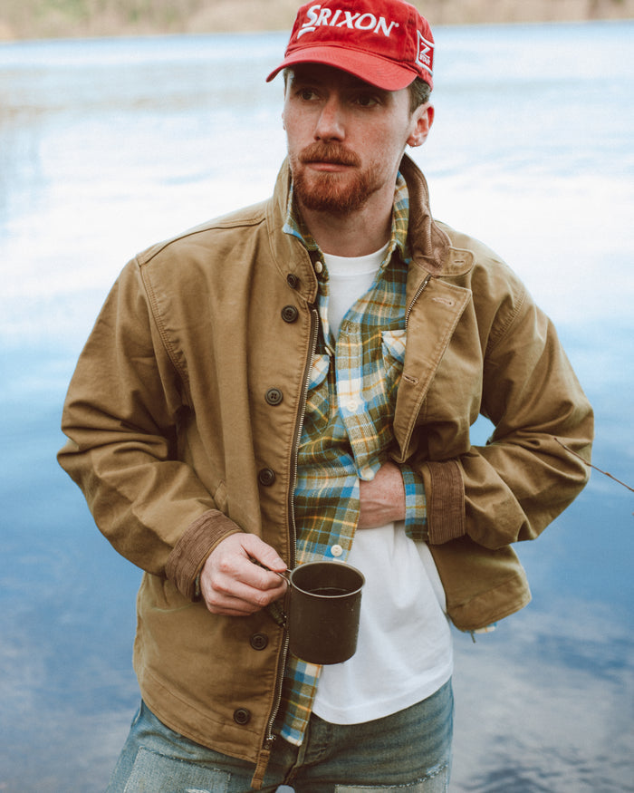 RRL Bower Deck Jacket Olive Drab