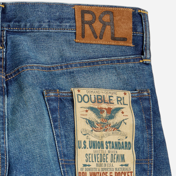 RRL Vintage 5 Pocket Selvedge Jean - Grandfalls Wash