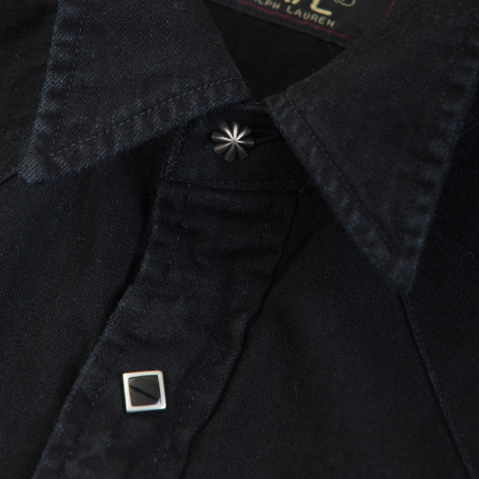 RRL Western Denim Shirt Black Wash