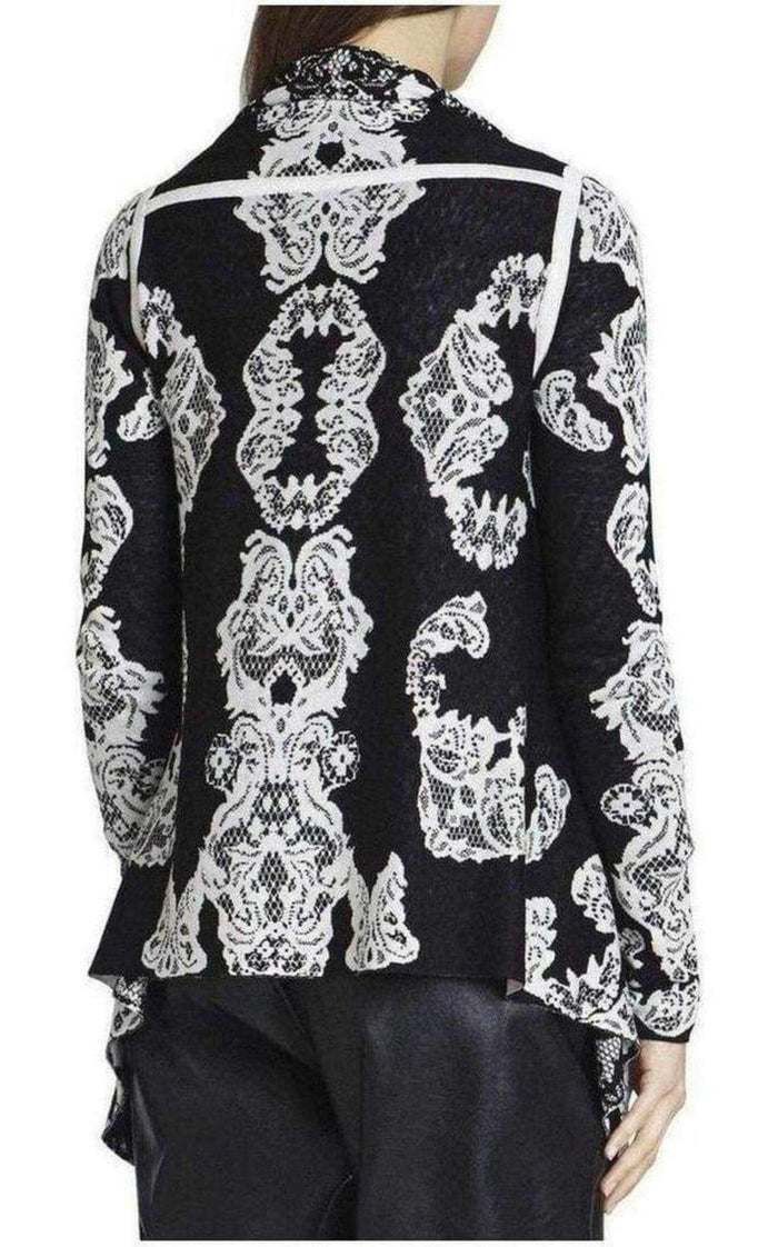 BCBGMAXAZRIA Ruba Lace Jacquard Cardi - Wrap - Runway Catalog