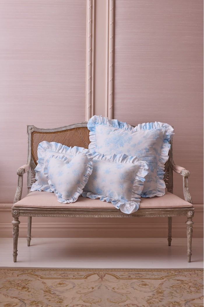 Ruffle Heart Pillow