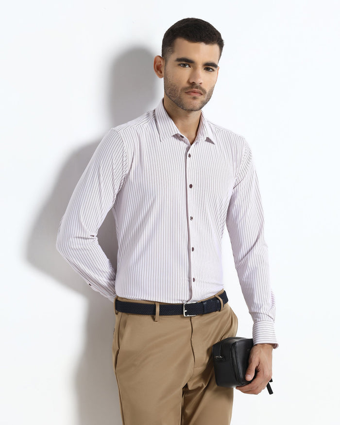 Rust TechPro Stripe Shirt - Skate