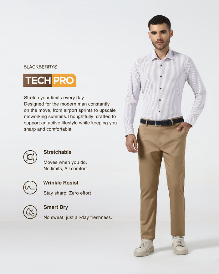 Rust TechPro Stripe Shirt - Skate