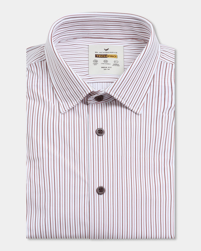 Rust TechPro Stripe Shirt - Skate