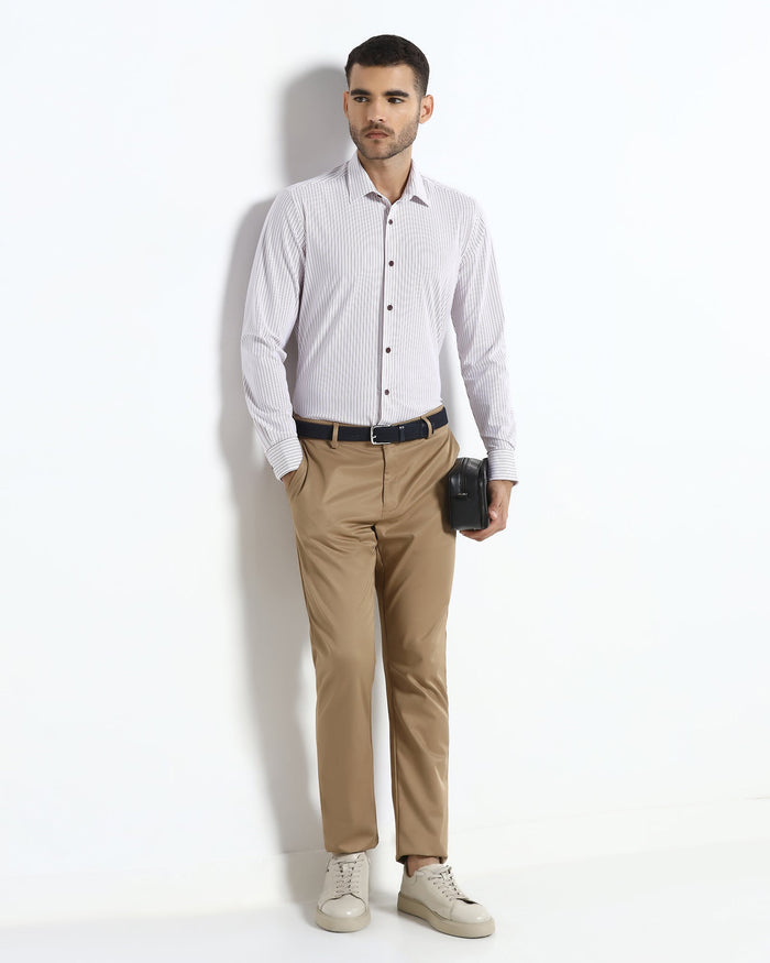 Rust TechPro Stripe Shirt - Skate