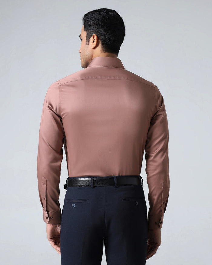 Rust Unwrinkle Solid Shirt - Sylvia