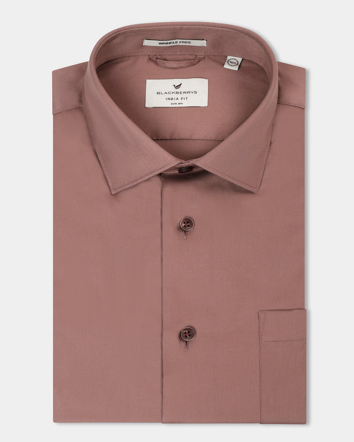 Rust Unwrinkle Solid Shirt - Sylvia