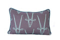 Rustic Wire Buck Print Lumbar Pillow 16x24 with insert