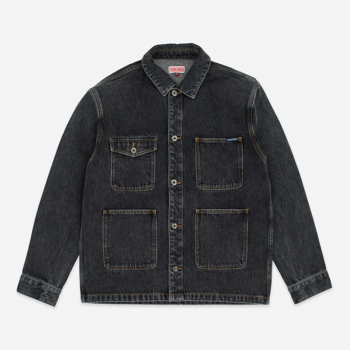 RUTLAND DENIM WORK JACKET - BLACK WASH