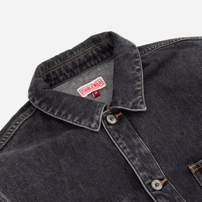 RUTLAND DENIM WORK JACKET - BLACK WASH