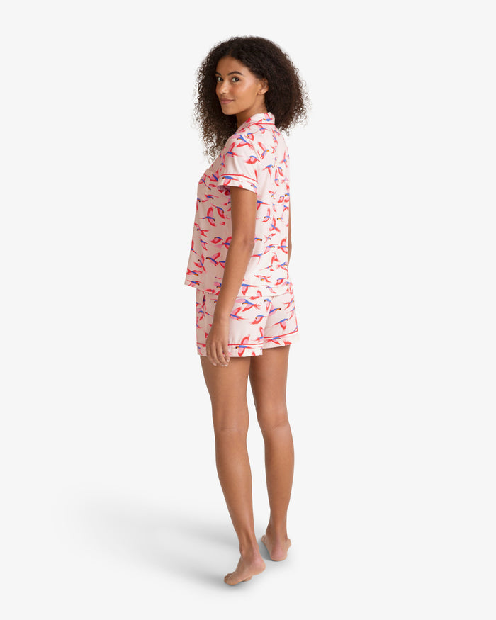 Sara Pajama in Pink Parrot